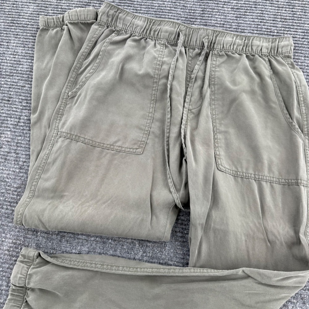 Sanctuary Womens M Olive Green Lyocell Jogger Pants Pull On Casual Trousers